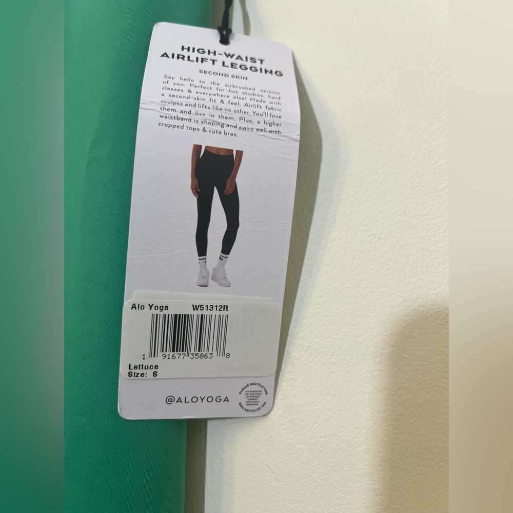 Alo High-Waist Airlift Legging Lettuce - Picture 4 of 6
